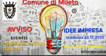 CONCESSIONE CONTRIBUTO PER AVVIO DI NUOVE ATTIVITA' - BANDO FONDO COMUNI MARGINALI 