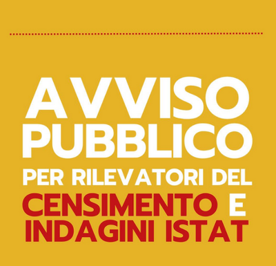 avviso selezione rilevatori censimento